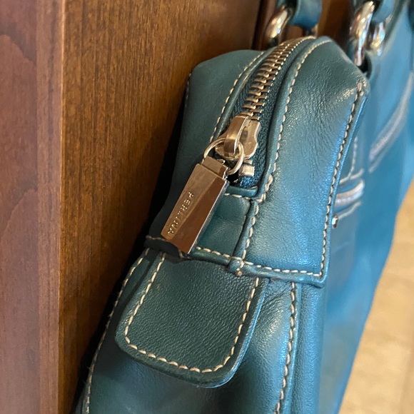 Vintage PERLINA Shoulder Bag Y2K Double Zip Baguette Bag - Picture 4 of 12